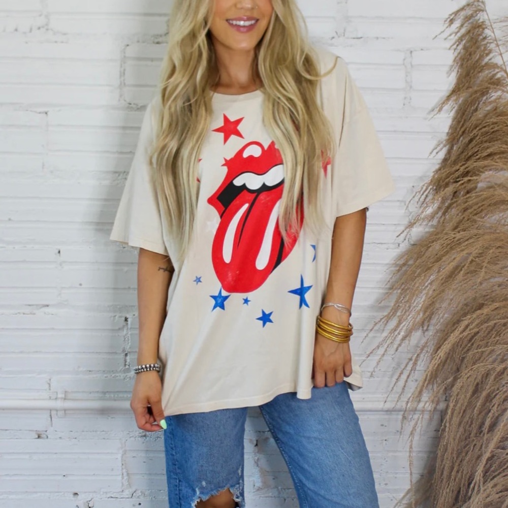 NWT Daydreamer Rolling Stones Stars Merch Tee